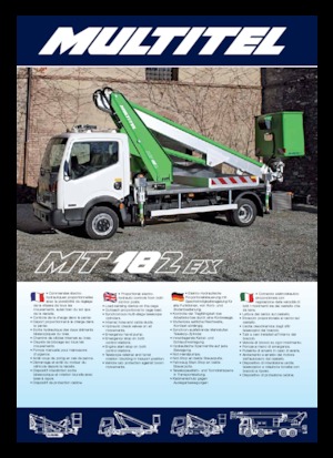 Телескопични вишки, монтирани на камион Multitel MT 182 EX 