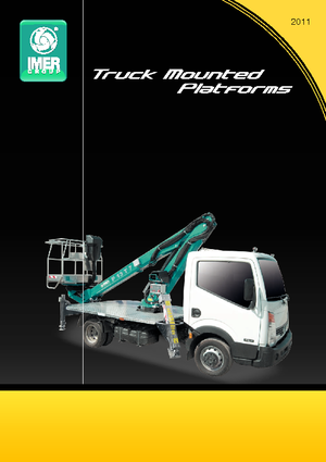 Телескопични вишки, монтирани на камион Imer P 13 T 7