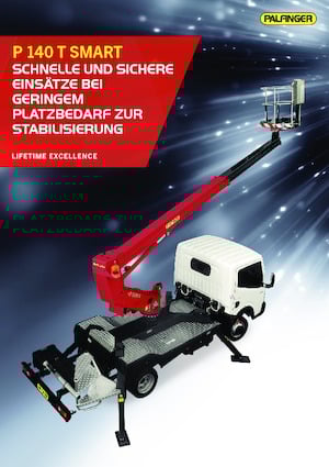 Телескопични вишки, монтирани на камион Palfinger P 140 T