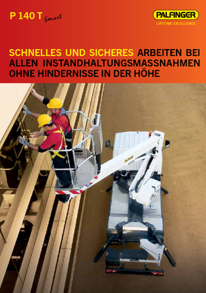 Телескопични вишки, монтирани на камион Palfinger P 140 T