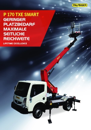 Телескопични вишки, монтирани на камион Palfinger P 170 TXE