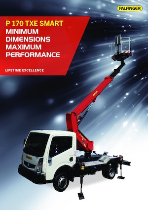 Телескопични вишки, монтирани на камион Palfinger P 170 TXE
