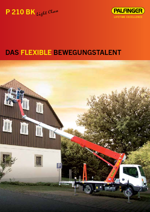 Телескопични вишки, монтирани на камион Palfinger P210BK