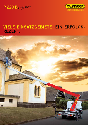 Телескопични вишки, монтирани на камион Palfinger P220B