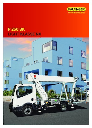 Телескопични вишки, монтирани на камион Palfinger P 250 BK