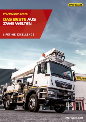 Телескопични вишки, монтирани на камион Palfinger P 370 KS