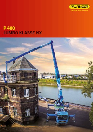 Телескопични вишки, монтирани на камион Palfinger P 480