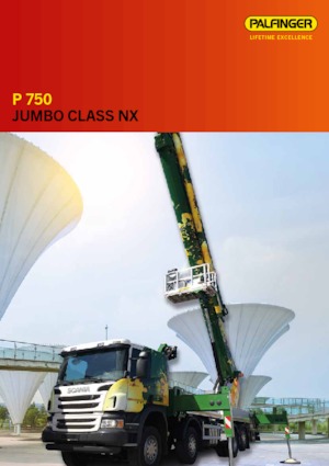 Телескопични вишки, монтирани на камион Palfinger P 750