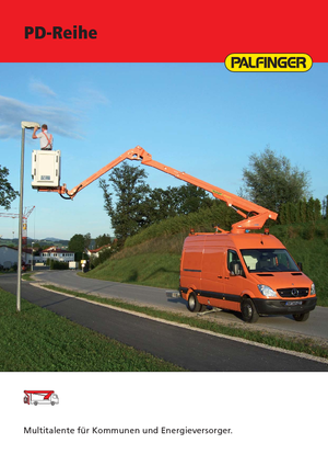 Телескопични вишки, монтирани на камион Palfinger PD 182 V