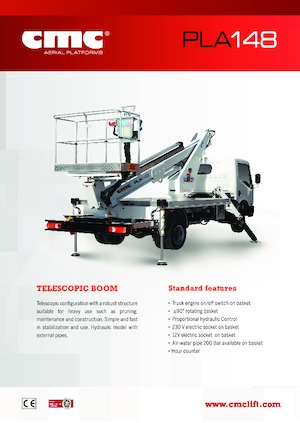 Телескопични вишки, монтирани на камион CMC PLA148
