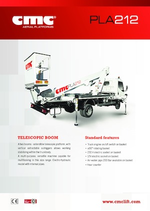 Телескопични вишки, монтирани на камион CMC PLA212