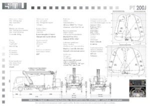 Телескопични вишки, монтирани на камион ISOLI PT200J
