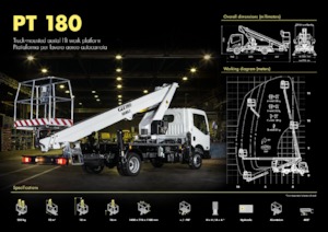 Телескопични вишки, монтирани на камион ISOLI PT180