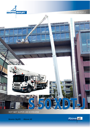 Телескопични вишки, монтирани на камион Bronto Skylift S 50 XDTJ