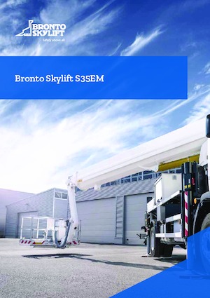 Телескопични вишки, монтирани на камион Bronto Skylift S35EM