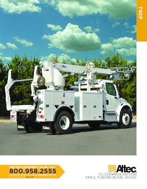 Телескопични вишки, монтирани на камион Altec T40P