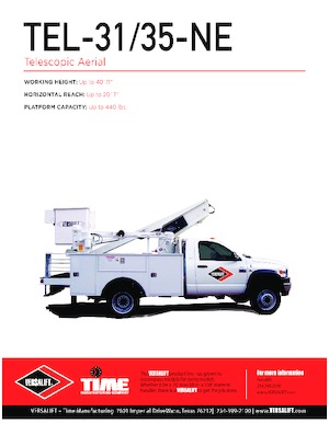 Телескопични вишки, монтирани на камион Versalift TEL-31-NE