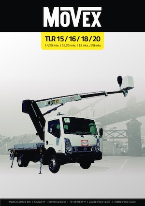 Телескопични вишки, монтирани на камион Movex TLR 17 reinforced