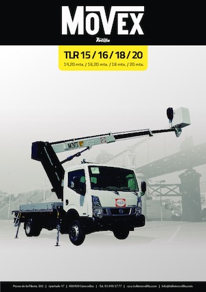 Телескопични вишки, монтирани на камион Movex TLR 15