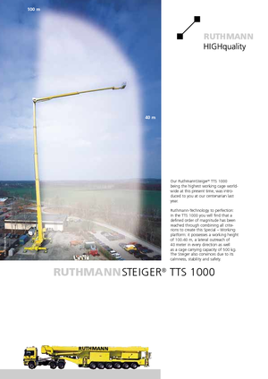 Телескопични вишки, монтирани на камион Ruthmann TK 145 (Fa.)