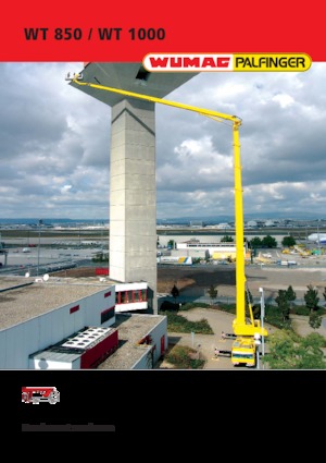 Телескопични вишки, монтирани на камион Palfinger WT 1000