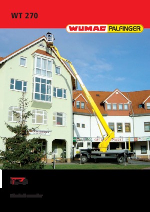 Телескопични вишки, монтирани на камион Palfinger WT 270