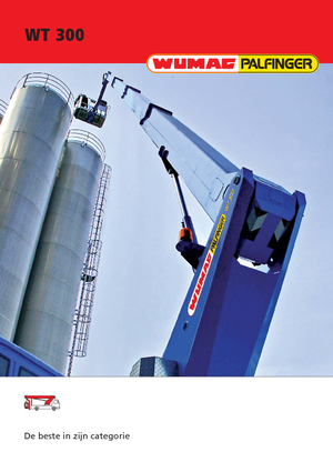 Телескопични вишки, монтирани на камион Wumag-Palfinger WT 300.3