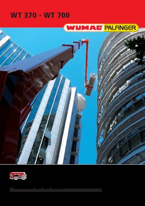 Телескопични вишки, монтирани на камион Palfinger WT 370