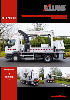 Телескопични вишки, монтирани на камион Klubb Xtenso 3