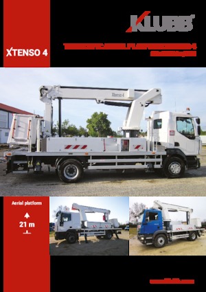 Телескопични вишки, монтирани на камион Klubb Xtenso 4