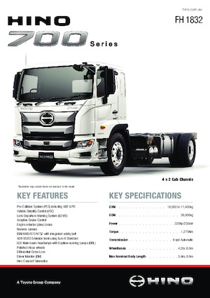 Влекачи Hino 700 FH 1832 4x2