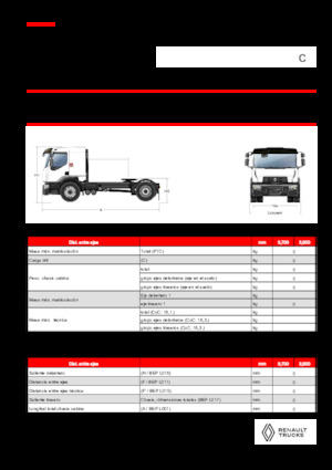 Влекачи Renault C CAB2300 460 4X2 T E6
