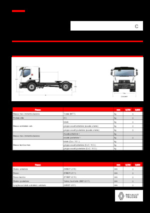 Влекачи Renault C CAB2300 460 4X2 T E6