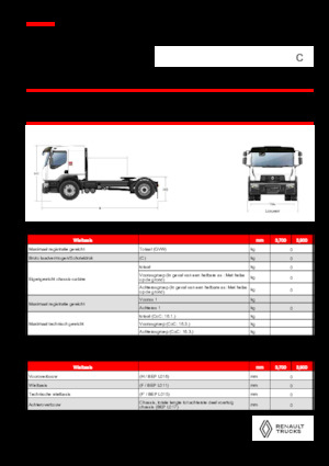 Влекачи Renault C CAB2300 460 4X2 T E6
