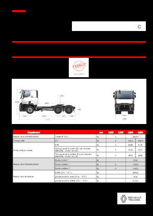 Влекачи Renault C T6X4 13L E6