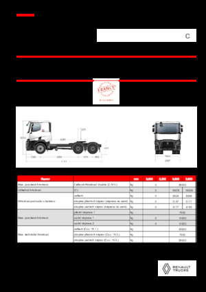 Влекачи Renault C T6X4 OFF ROAD 11L E6