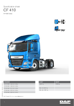 Влекачи DAF CF 410 FTP