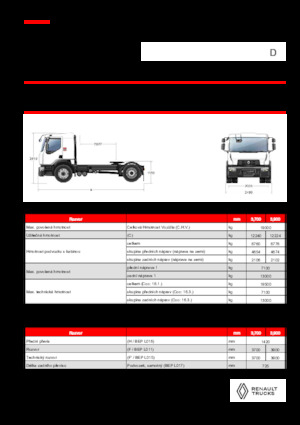 Влекачи Renault D 19 WIDE 4X2 T 460 E6
