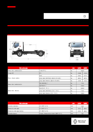 Влекачи Renault D 19 WIDE 4X2 T 460 E6
