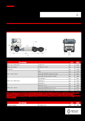 Влекачи Renault E-TECH C - T6x4 ROAD
