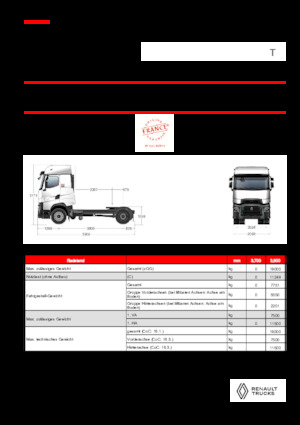 Влекачи Renault T HIGH T4X2 LOW 13L E6