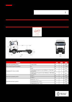 Влекачи Renault T HIGH T4X2 LOW 13L E6