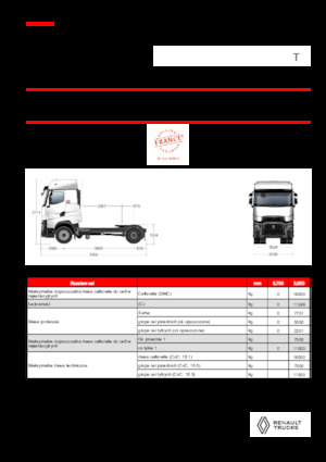 Влекачи Renault T HIGH T4X2 LOW 13L E6