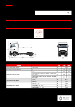 Влекачи Renault T HIGH T4X2 MAXISPACE 13L E6