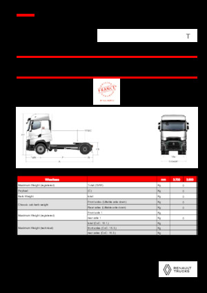 Влекачи Renault T HIGH T4X2 X-LOW 13L E6