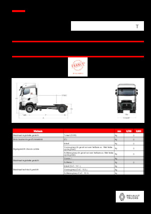 Влекачи Renault T HIGH T4X2 X-LOW 13L E6