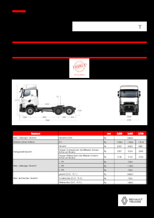Влекачи Renault T HIGH T6X2 LOW 13L E6
