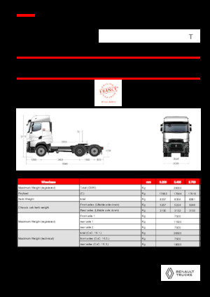 Влекачи Renault T HIGH T6X2 LOW 13L E6