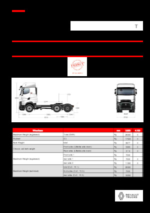 Влекачи Renault T HIGH T6X2 PUSHER 13L E6