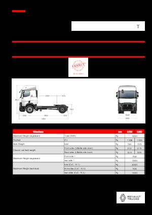 Влекачи Renault T T4X2 11L E6